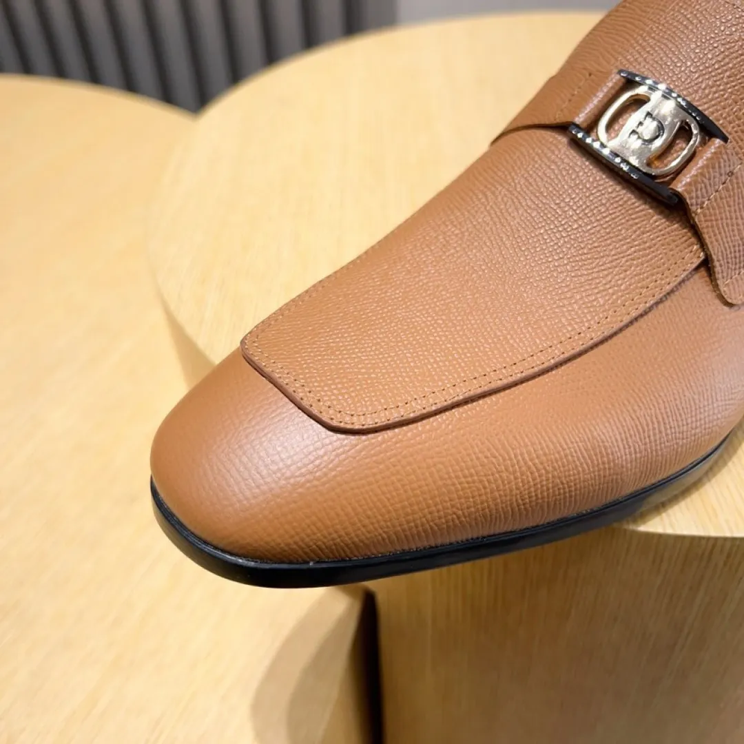 Factory P620💰🔥《Ferragamo》👏Latest•High-end top brand luxury~purchasing agent, top~quality. New fashionable business men's shoes🔜The uppers are made of original cashmere cowhide➕cowhide·lining, with fine workmanship. The original stylish and soft combination wear-resistant and non-slip outsole is light and comfortable on the feet. The real thing looks better in real life. Size: 38/44
